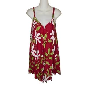 Hula Bay Nwot Hawaiian Rayon Tropical Print Shorts Romper Size XL